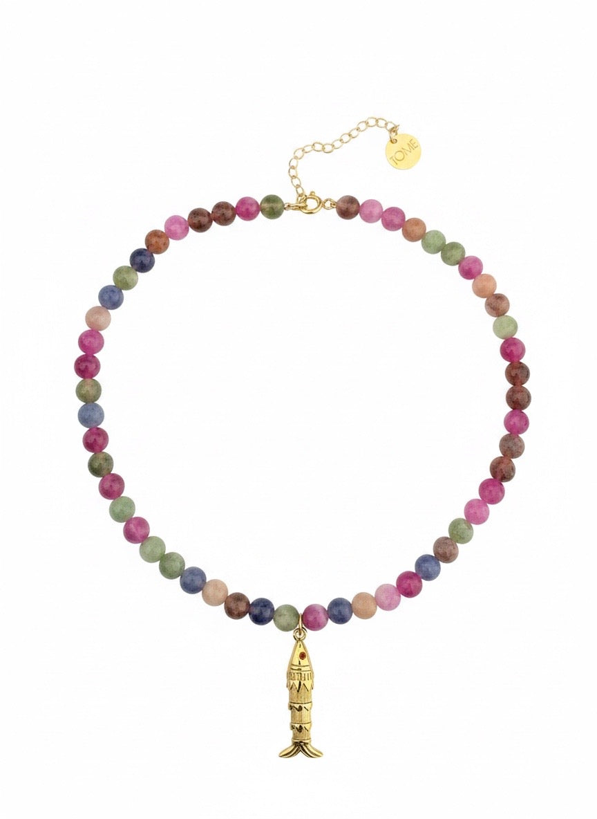 Fishies Tourmaline Necklace