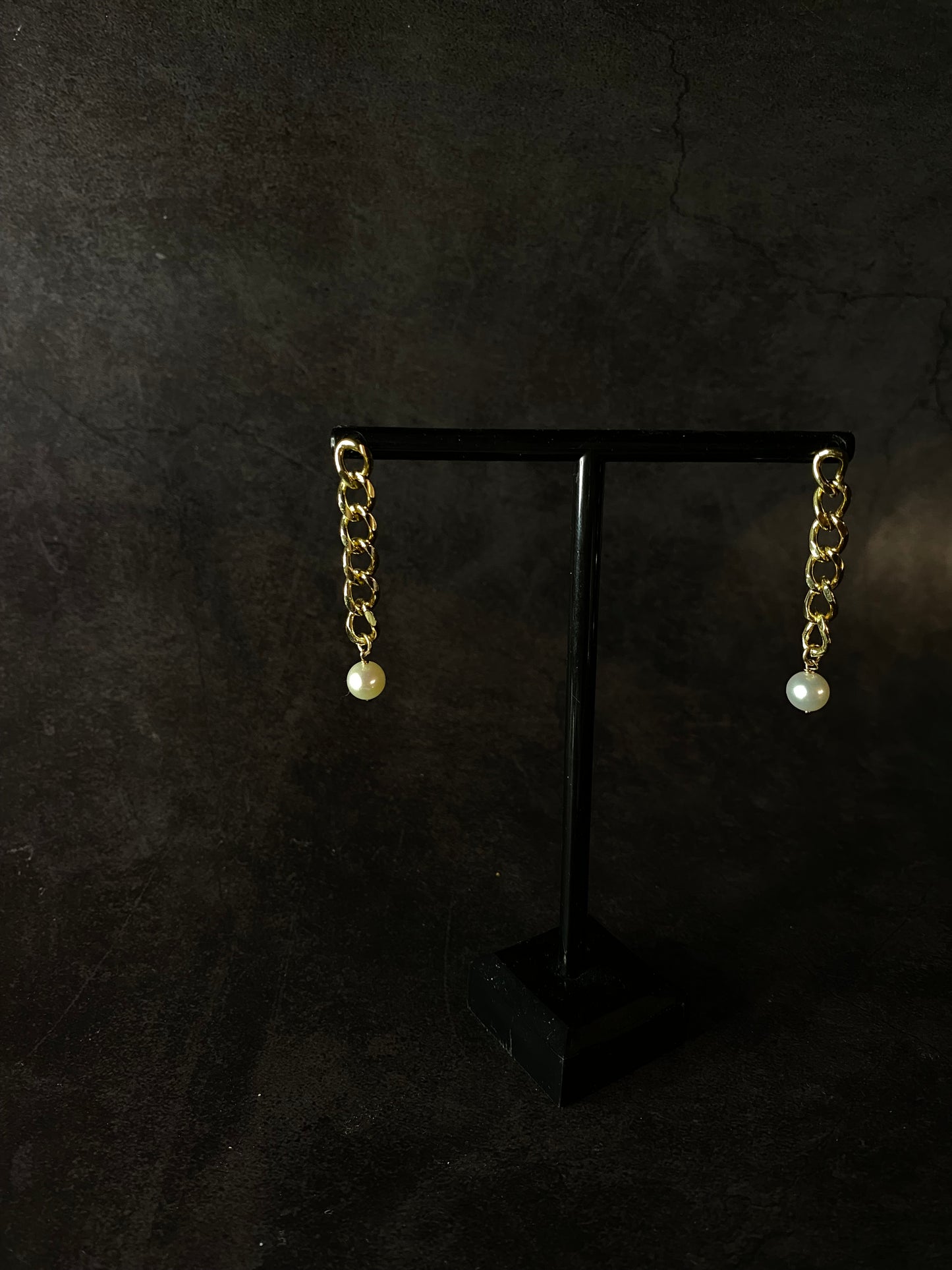 Gourmet Chain Pearl Earrings