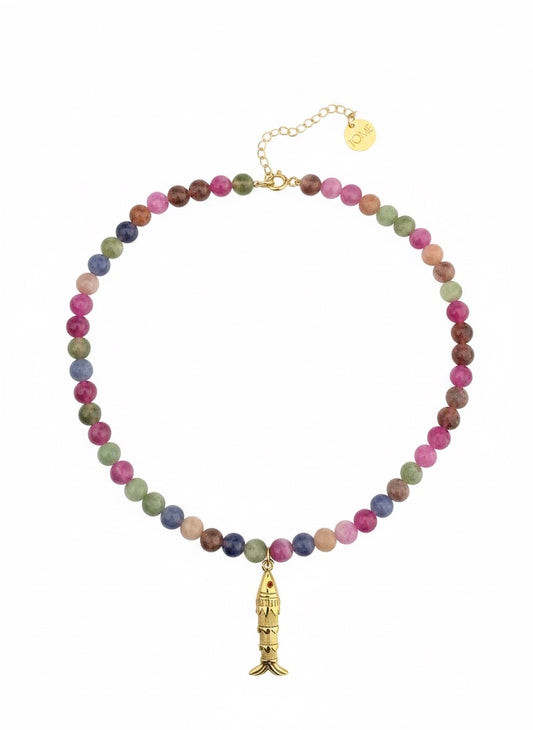 Fishies Tourmaline Necklace
