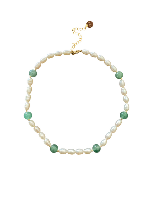 Jade & Pearls Necklace