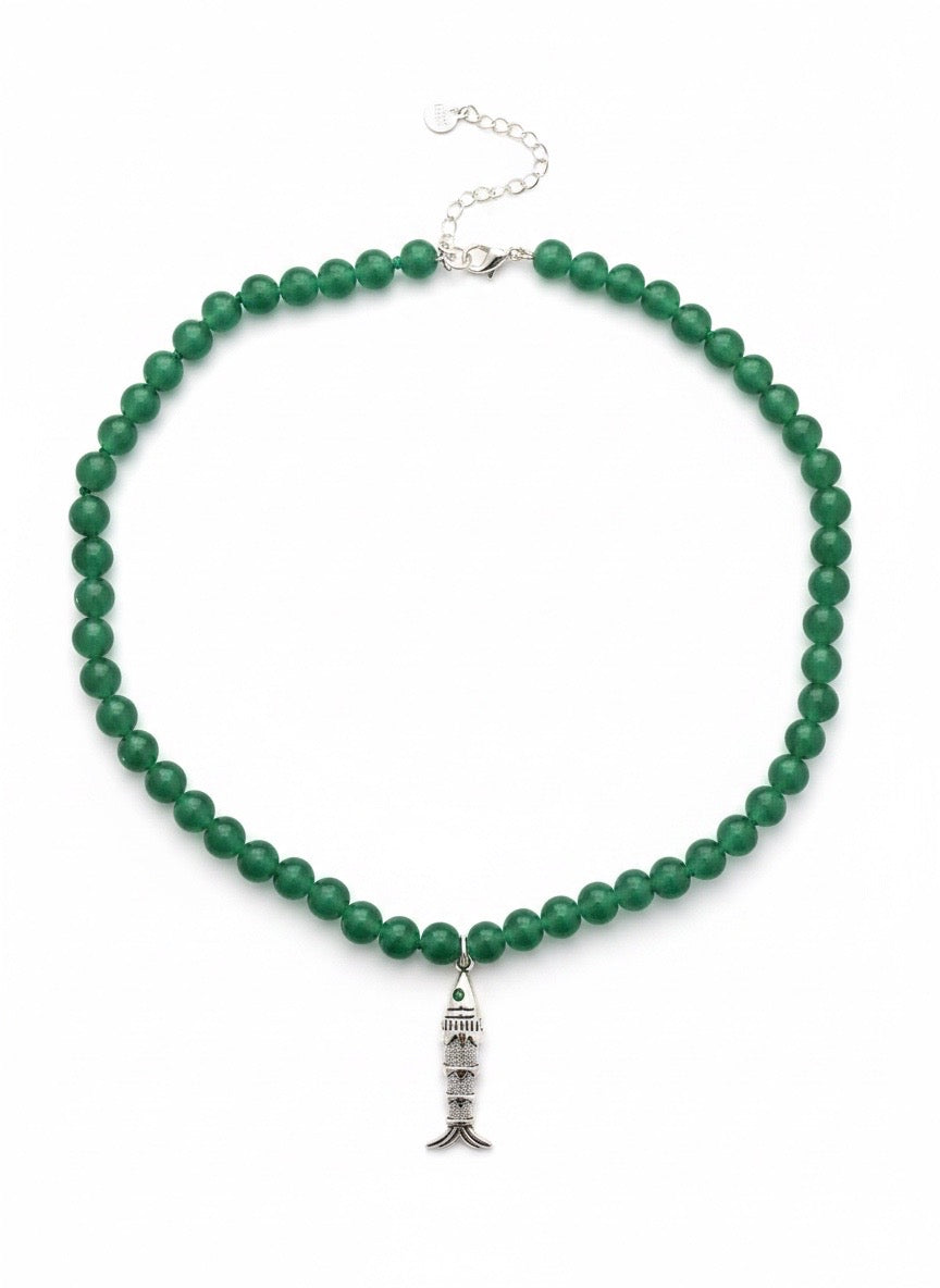 Fishies Jade Necklace